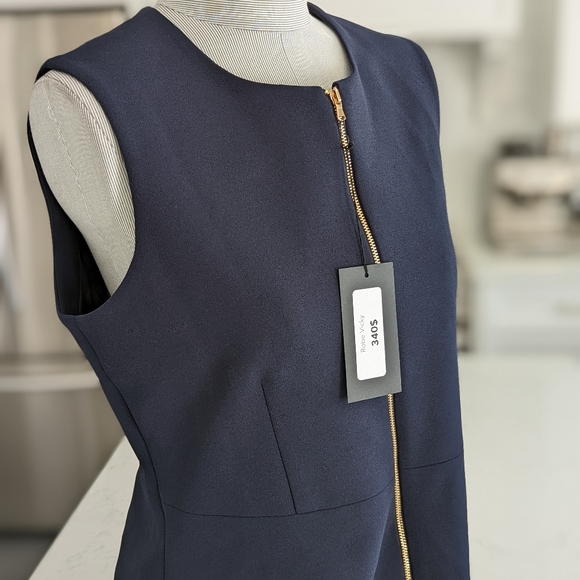 François Beauregard navy blue and gold dress, new with tag. Original value 340$+ - Picture 3 of 8